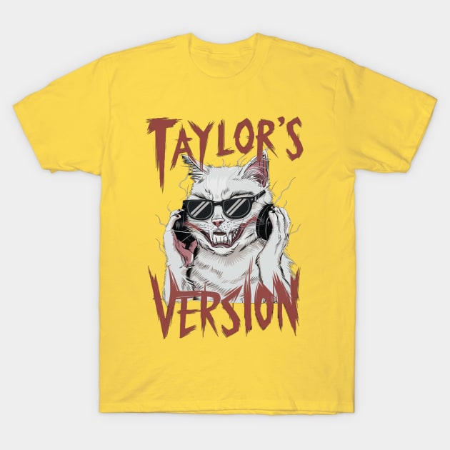 death metal taylors cat version T-Shirt by Aldrvnd